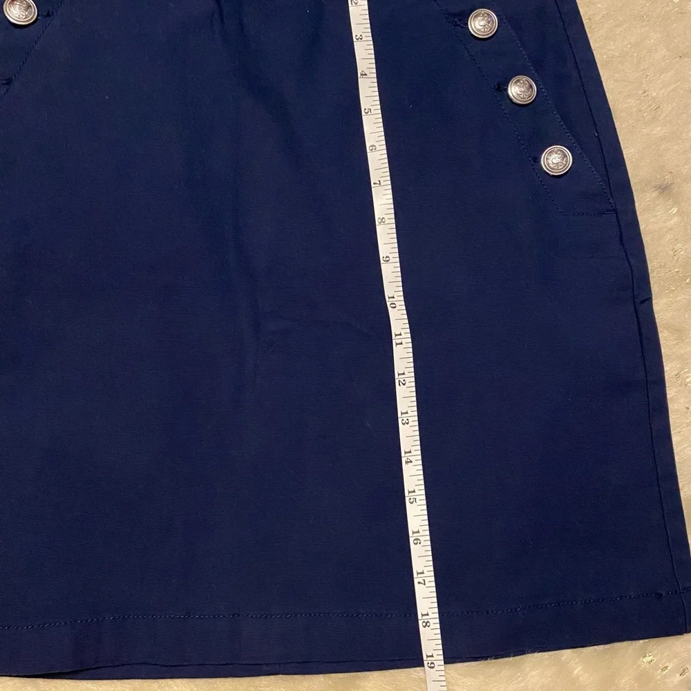 NWT 🏷️ LOFT Navy Nautical Inspired Skirt Size 6 - Picture 3 of 6
